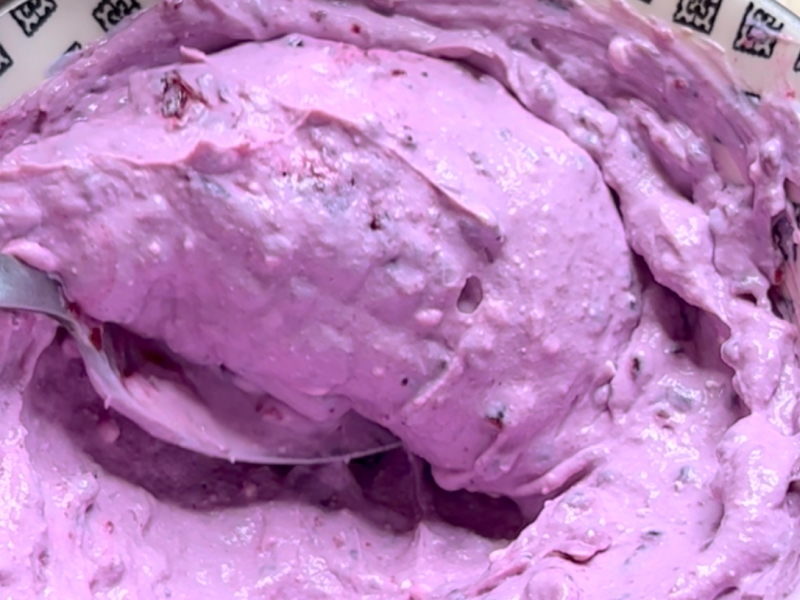 Blueberry shrikhand